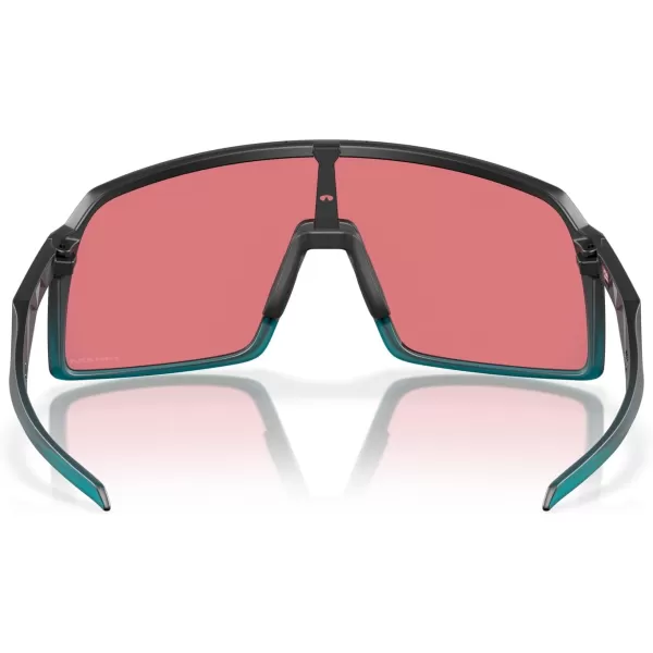 imageOakley Mens Sutro Rectangular SunglassesMatte Transparent Balsam FadePrizm Trail Torch