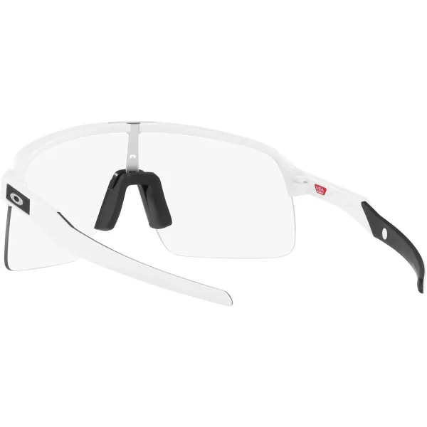 imageOakley Mens Sutro Rectangular SunglassesMatte WhiteClear to Black Photochromic