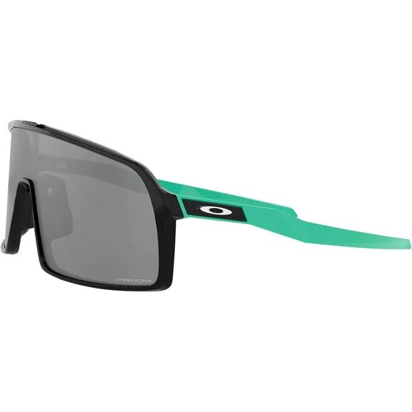 imageOakley Mens Sutro Rectangular SunglassesPolished Black on TealPrizm Black