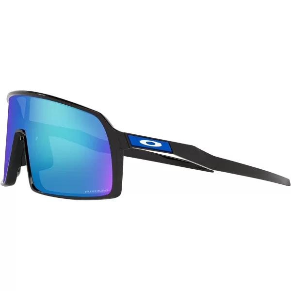imageOakley Mens Sutro Rectangular SunglassesPolished BlackPrizm Sapphire