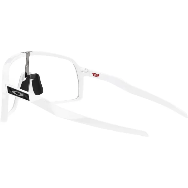 imageOakley Mens Sutro Rectangular SunglassesPolished WhiteClear