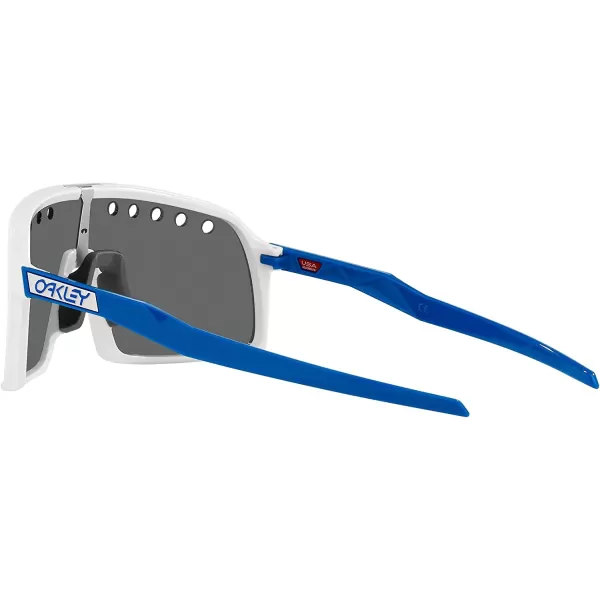 imageOakley Mens Sutro Rectangular SunglassesPolished WhitePrizm Black