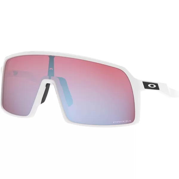 imageOakley Mens Sutro Rectangular SunglassesPolished WhitePrizm Snow Sapphire Iridium
