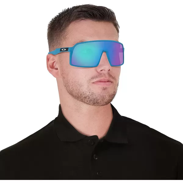 imageOakley Mens Sutro Rectangular SunglassesSkyPrizm Sapphire