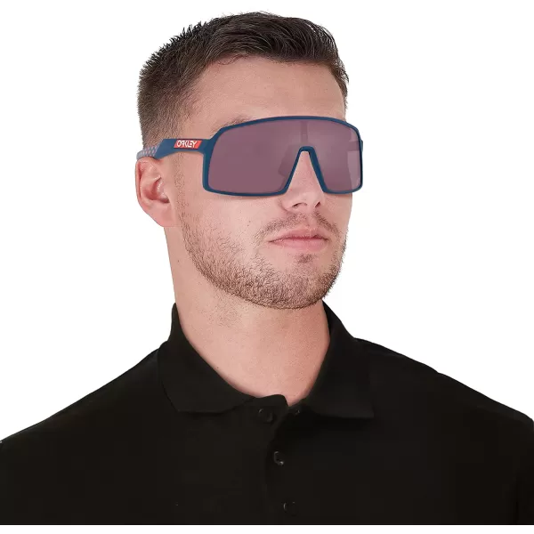 imageOakley Mens Sutro Rectangular SunglassesTour De France PoseidonPrizm Road Black