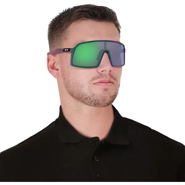 imageOakley Mens Sutro Rectangular SunglassesTroy Lee Designs Matte Purple Green ShiftPrizm Jade