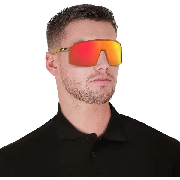 imageOakley Mens Sutro Rectangular SunglassesTroy Lee Designs Red Gold ShiftPrizm Ruby