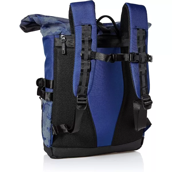 imageOakley Mens Utility Rolled Up Backpack Dark Blue Reflective One SizeOne Size Dark Blue Reflective