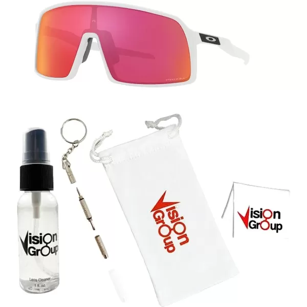 imageOakley OO9406 Sutro Sunglasses Vision Group Accessories BundlePolished White Prizm Field 940691