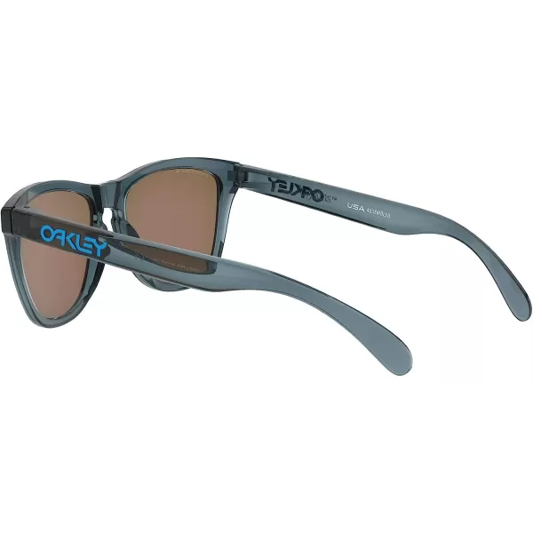 imageOakley Oo9013 Frogskins Square SunglassesCrystal BlackPrizm Sapphire Iridium Polarized