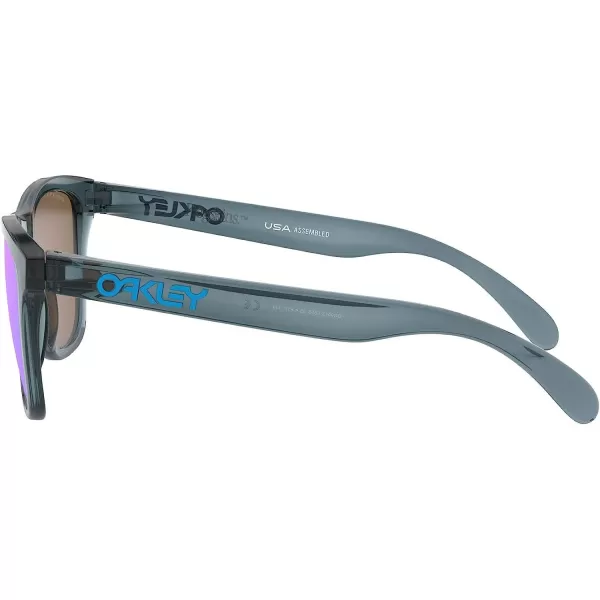 imageOakley Oo9013 Frogskins Square SunglassesCrystal BlackPrizm Sapphire Iridium Polarized