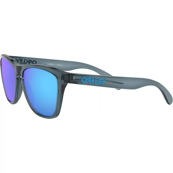 imageOakley Oo9013 Frogskins Square SunglassesCrystal BlackPrizm Sapphire Iridium Polarized