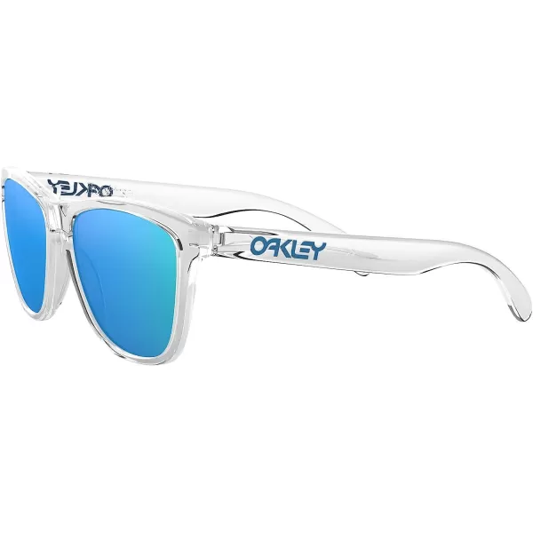 imageOakley Oo9013 Frogskins Square SunglassesPolished ClearSapphire Iridium