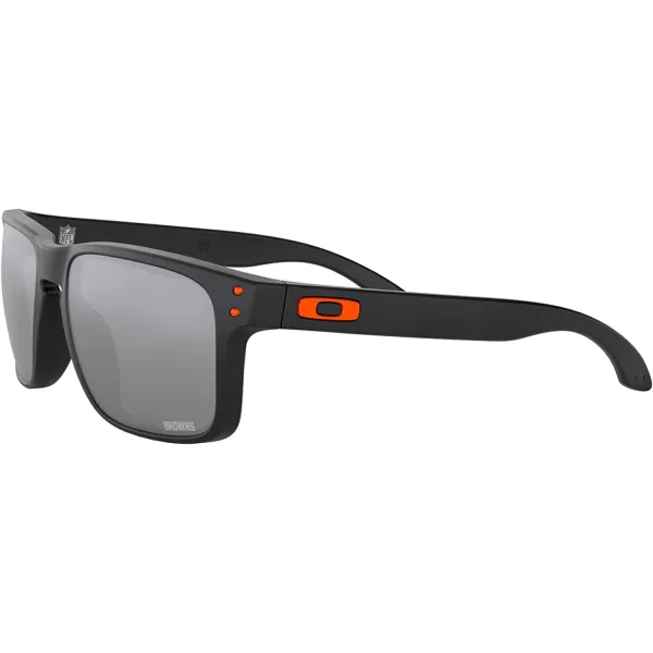 imageOakley Oo9102 Holbrook NFL Collection Mens Sqaure SunglassesCleveland Browns Matte BlackPrizm Black