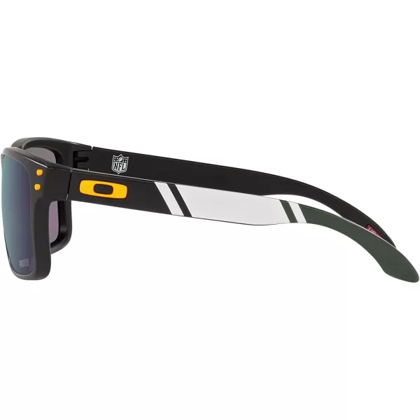 imageOakley Oo9102 Holbrook NFL Collection Mens Sqaure SunglassesGreen Bay Packers Matte BlackPrizm Sapphire