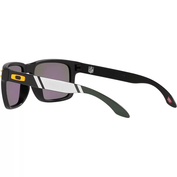 imageOakley Oo9102 Holbrook NFL Collection Mens Sqaure SunglassesGreen Bay Packers Matte BlackPrizm Sapphire