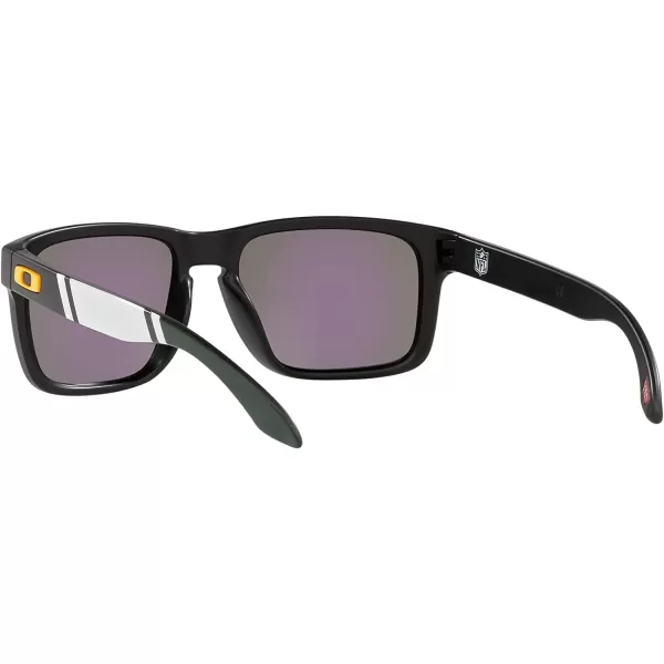 imageOakley Oo9102 Holbrook NFL Collection Mens Sqaure SunglassesGreen Bay Packers Matte BlackPrizm Sapphire