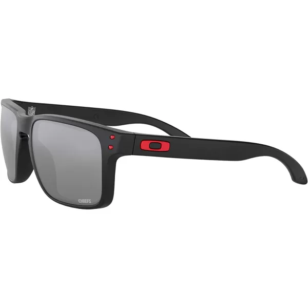 imageOakley Oo9102 Holbrook NFL Collection Mens Sqaure SunglassesKansas City Chiefs Matte BlackPrizm Black