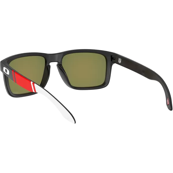 imageOakley Oo9102 Holbrook NFL Collection Mens Sqaure SunglassesKansas City Chiefs Matte BlackPrizm Ruby