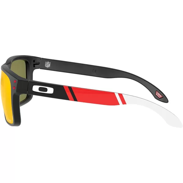 imageOakley Oo9102 Holbrook NFL Collection Mens Sqaure SunglassesKansas City Chiefs Matte BlackPrizm Ruby