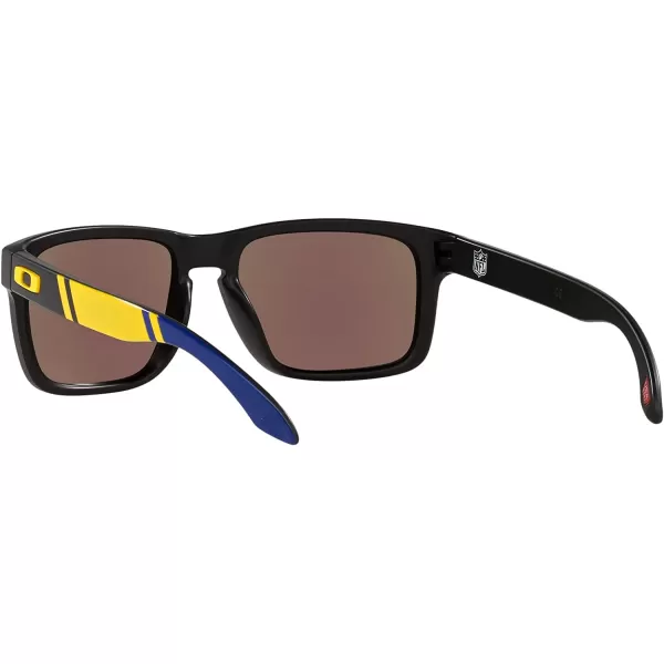 imageOakley Oo9102 Holbrook NFL Collection Mens Sqaure SunglassesLos Angeles Rams Matte BlackPrizm Sapphire