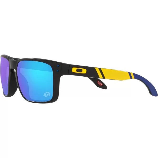 imageOakley Oo9102 Holbrook NFL Collection Mens Sqaure SunglassesLos Angeles Rams Matte BlackPrizm Sapphire