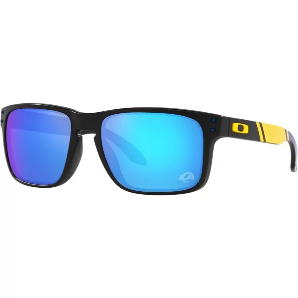imageOakley Oo9102 Holbrook NFL Collection Mens Sqaure SunglassesLos Angeles Rams Matte BlackPrizm Sapphire