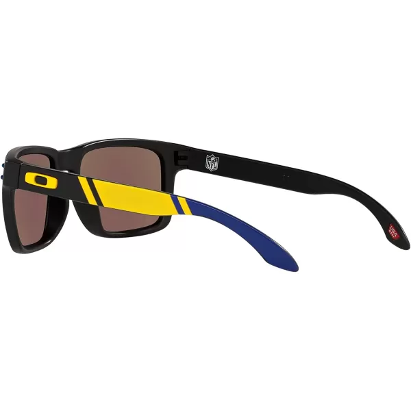 imageOakley Oo9102 Holbrook NFL Collection Mens Sqaure SunglassesLos Angeles Rams Matte BlackPrizm Sapphire