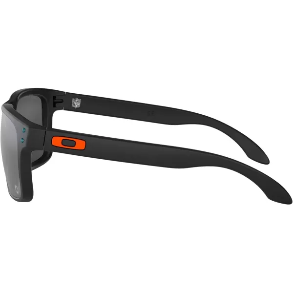 imageOakley Oo9102 Holbrook NFL Collection Mens Sqaure SunglassesMiami Dolphins Matte BlackPrizm Black