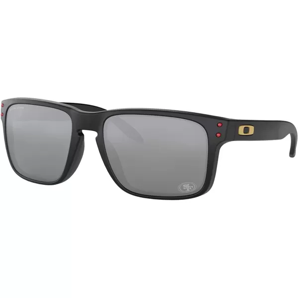 imageOakley Oo9102 Holbrook NFL Collection Mens Sqaure SunglassesSan Francisco 49ers Matte BlackPrizm Black