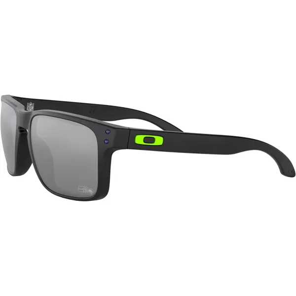 imageOakley Oo9102 Holbrook NFL Collection Mens Sqaure SunglassesSeattle Seahawks Matte BlackPrizm Black