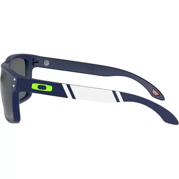 imageOakley Oo9102 Holbrook NFL Collection Mens Sqaure SunglassesSeattle Seahawks Matte NavyPrizm Black