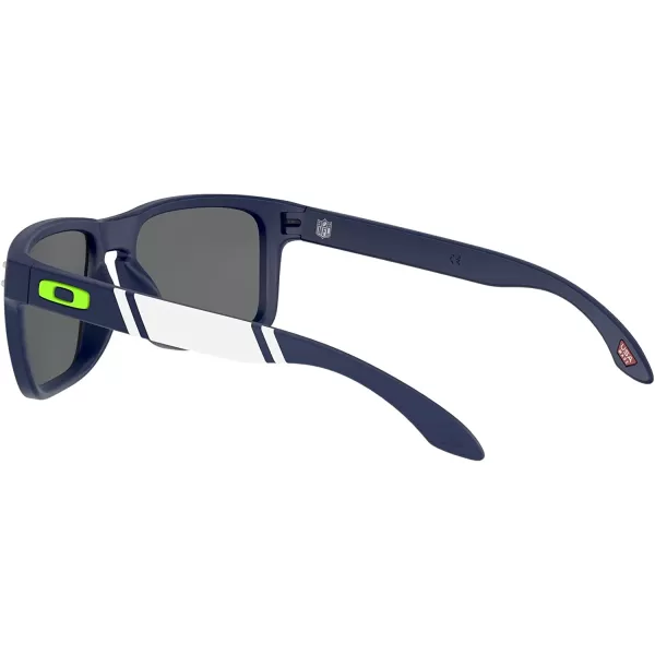 imageOakley Oo9102 Holbrook NFL Collection Mens Sqaure SunglassesSeattle Seahawks Matte NavyPrizm Black
