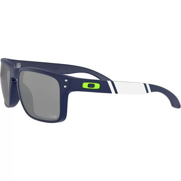 imageOakley Oo9102 Holbrook NFL Collection Mens Sqaure SunglassesSeattle Seahawks Matte NavyPrizm Black