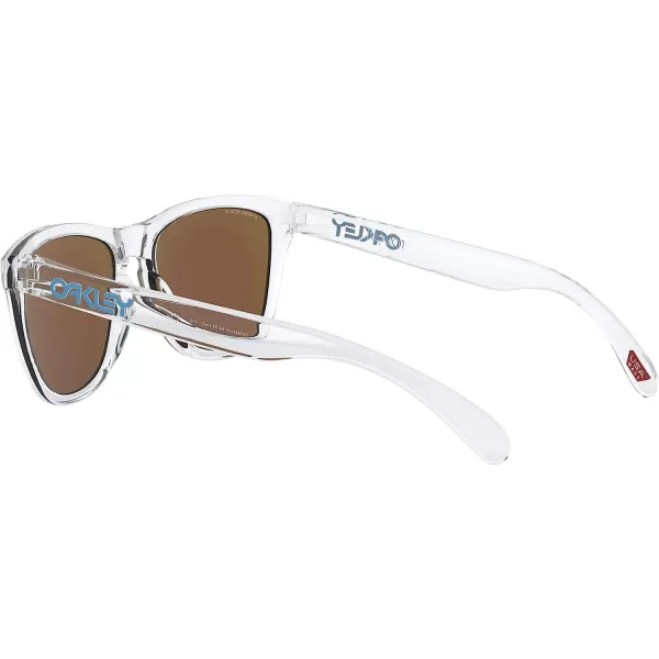 imageOakley Oo9245 Frogskins Low Bridge Fit Square SunglassesCrystal ClearPrizm Sapphire