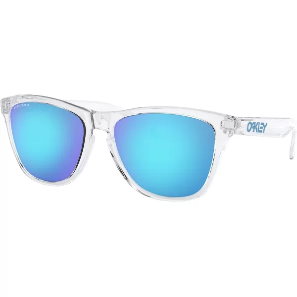 imageOakley Oo9245 Frogskins Low Bridge Fit Square SunglassesCrystal ClearPrizm Sapphire