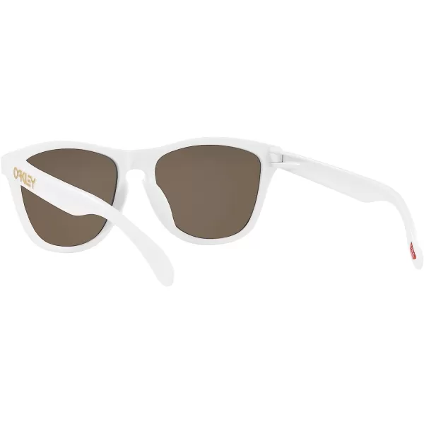 imageOakley Oo9245 Frogskins Low Bridge Fit Square SunglassesMatte WhitePrizm 24k Polarized