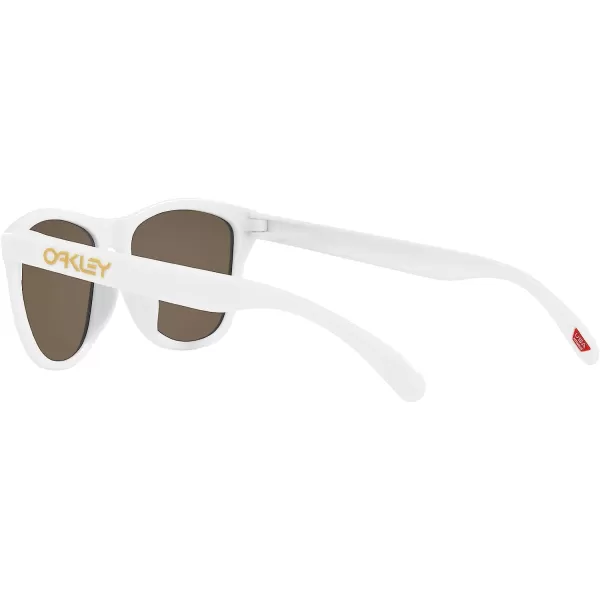 imageOakley Oo9245 Frogskins Low Bridge Fit Square SunglassesMatte WhitePrizm 24k Polarized