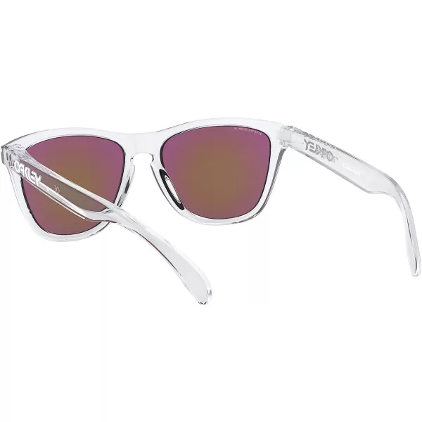 imageOakley Oo9245 Frogskins Low Bridge Fit Square SunglassesPolished ClearPrizm Violet