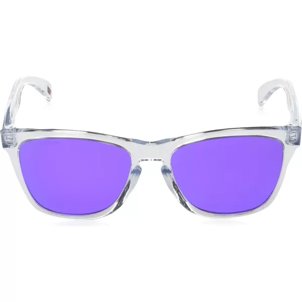 imageOakley Oo9245 Frogskins Low Bridge Fit Square SunglassesPolished ClearPrizm Violet