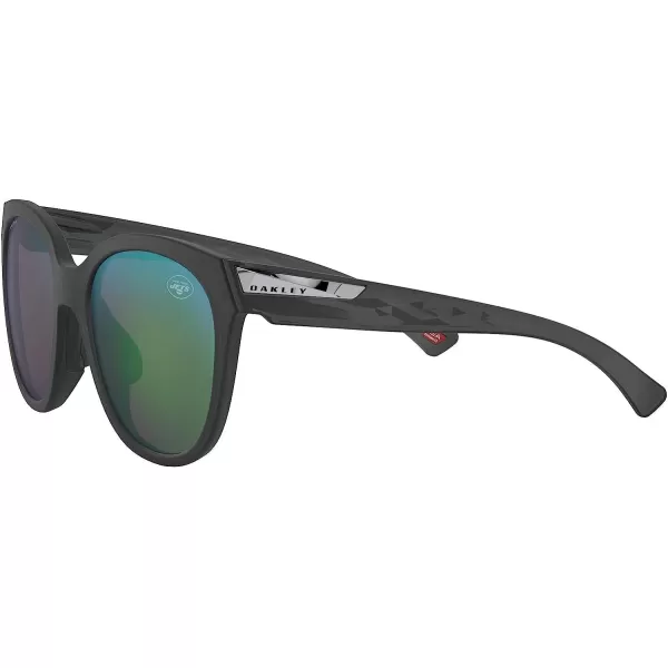 imageOakley Oo9433 Low Key NFL Collection Womens Round SunglassesNew York Jets Matte Black InkPrizm Jade