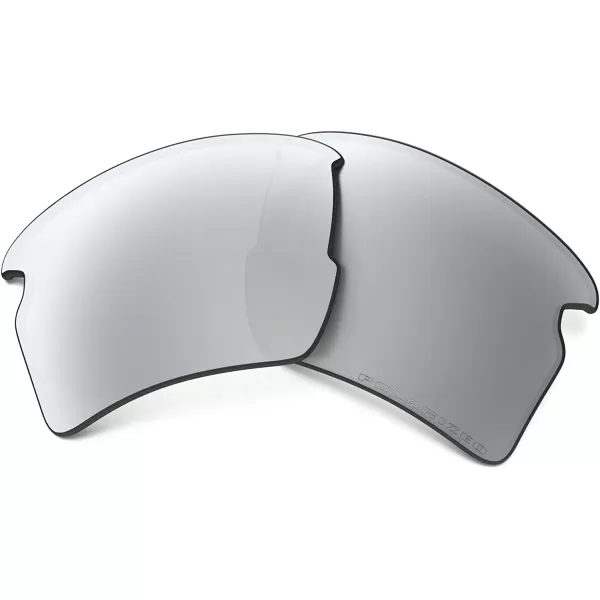 imageOakley Original Flak 20 XL OO9188 REPLACEMENT Lenses BUNDLE Bag BUNDLE with Designer iWear KitChrome Iridium Polarized