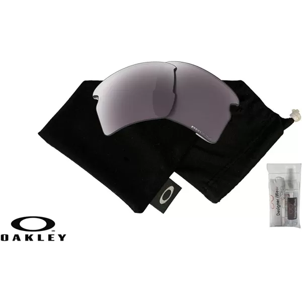 imageOakley Original Flak 20 XL OO9188 REPLACEMENT Lenses BUNDLE Bag BUNDLE with Designer iWear KitPrizm Daily Polarized