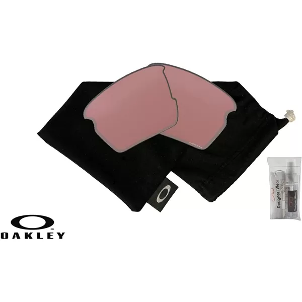 imageOakley Original Flak 20 XL OO9188 REPLACEMENT Lenses BUNDLE Bag BUNDLE with Designer iWear KitPrizm Dark Golf