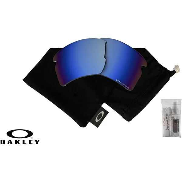 imageOakley Original Flak 20 XL OO9188 REPLACEMENT Lenses BUNDLE Bag BUNDLE with Designer iWear KitPrizm Deep Water Polarized