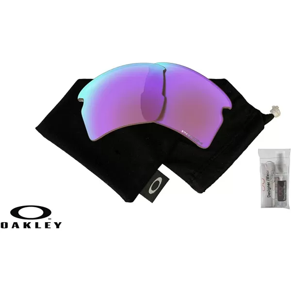 imageOakley Original Flak 20 XL OO9188 REPLACEMENT Lenses BUNDLE Bag BUNDLE with Designer iWear KitPrizm Golf