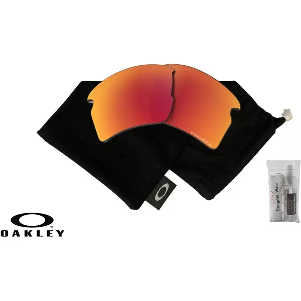imageOakley Original Flak 20 XL OO9188 REPLACEMENT Lenses BUNDLE Bag BUNDLE with Designer iWear KitPrizm Ruby Iridium