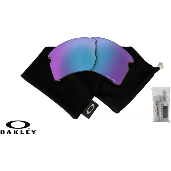 imageOakley Original Flak 20 XL OO9188 REPLACEMENT Lenses BUNDLE Bag BUNDLE with Designer iWear KitPrizm Sapphire Iridium Polarized
