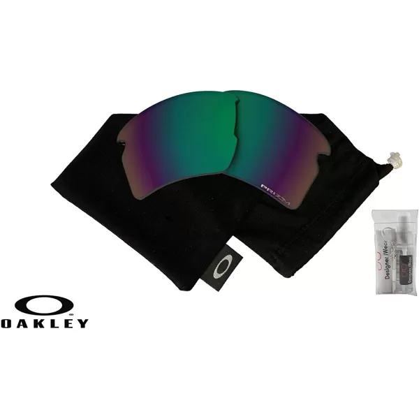 imageOakley Original Flak 20 XL OO9188 REPLACEMENT Lenses BUNDLE Bag BUNDLE with Designer iWear KitPrizm Shallow Water Polarized