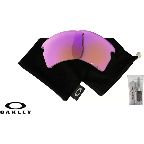 imageOakley Original Flak 20 XL OO9188 REPLACEMENT Lenses BUNDLE Bag BUNDLE with Designer iWear KitPrizm Trail